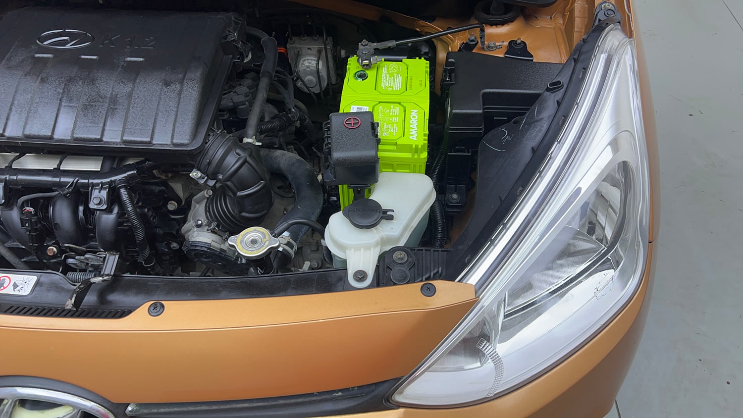Used 2016 Hyundai Grand i10 Asta 1.2 Kappa VTVT Petrol Manual engine ENGINE LEFT SIDE VIEW