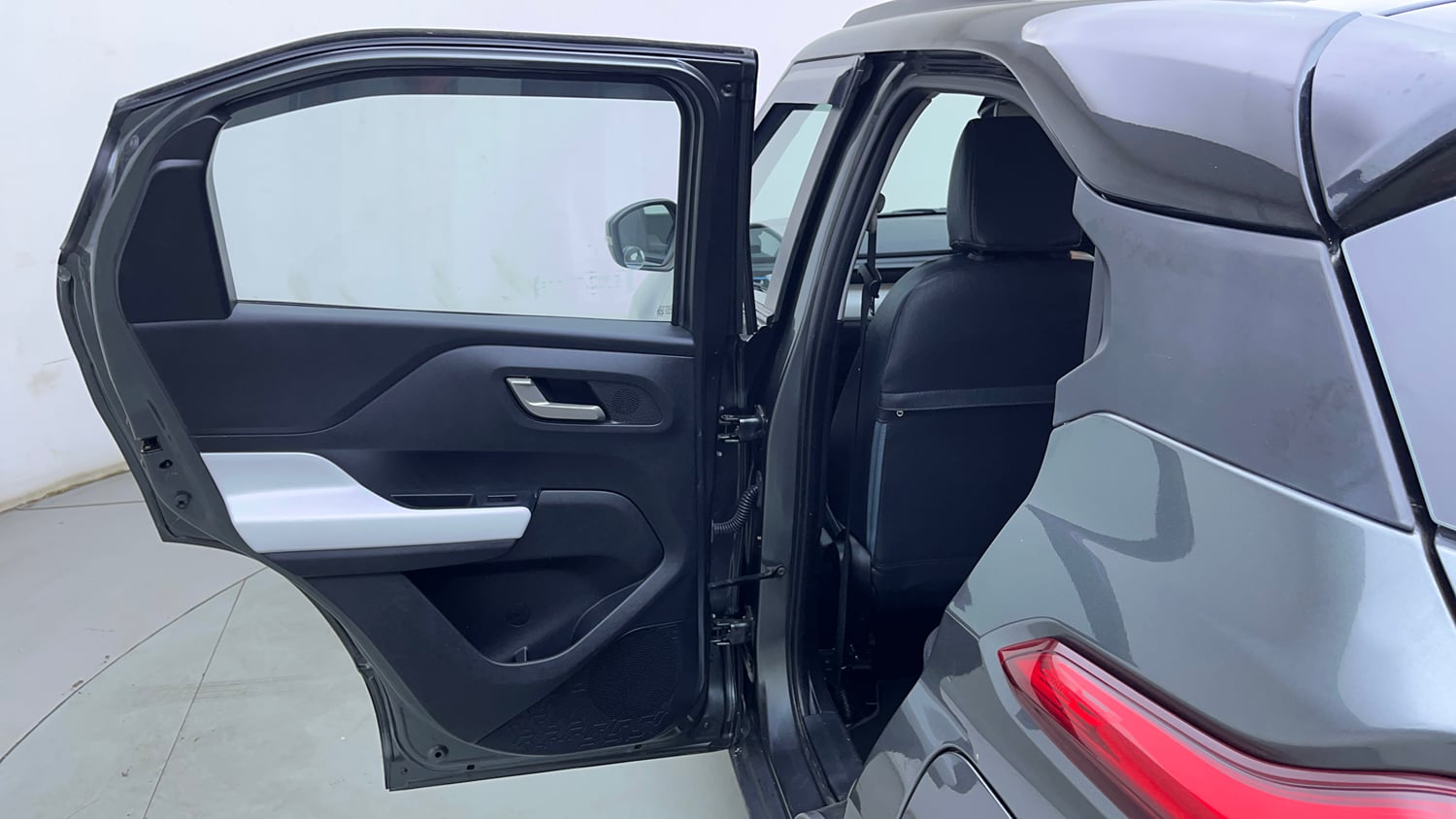 Used 2024 Tata Punch Creative Dual Tone AMT Petrol Automatic interior LEFT REAR DOOR OPEN VIEW