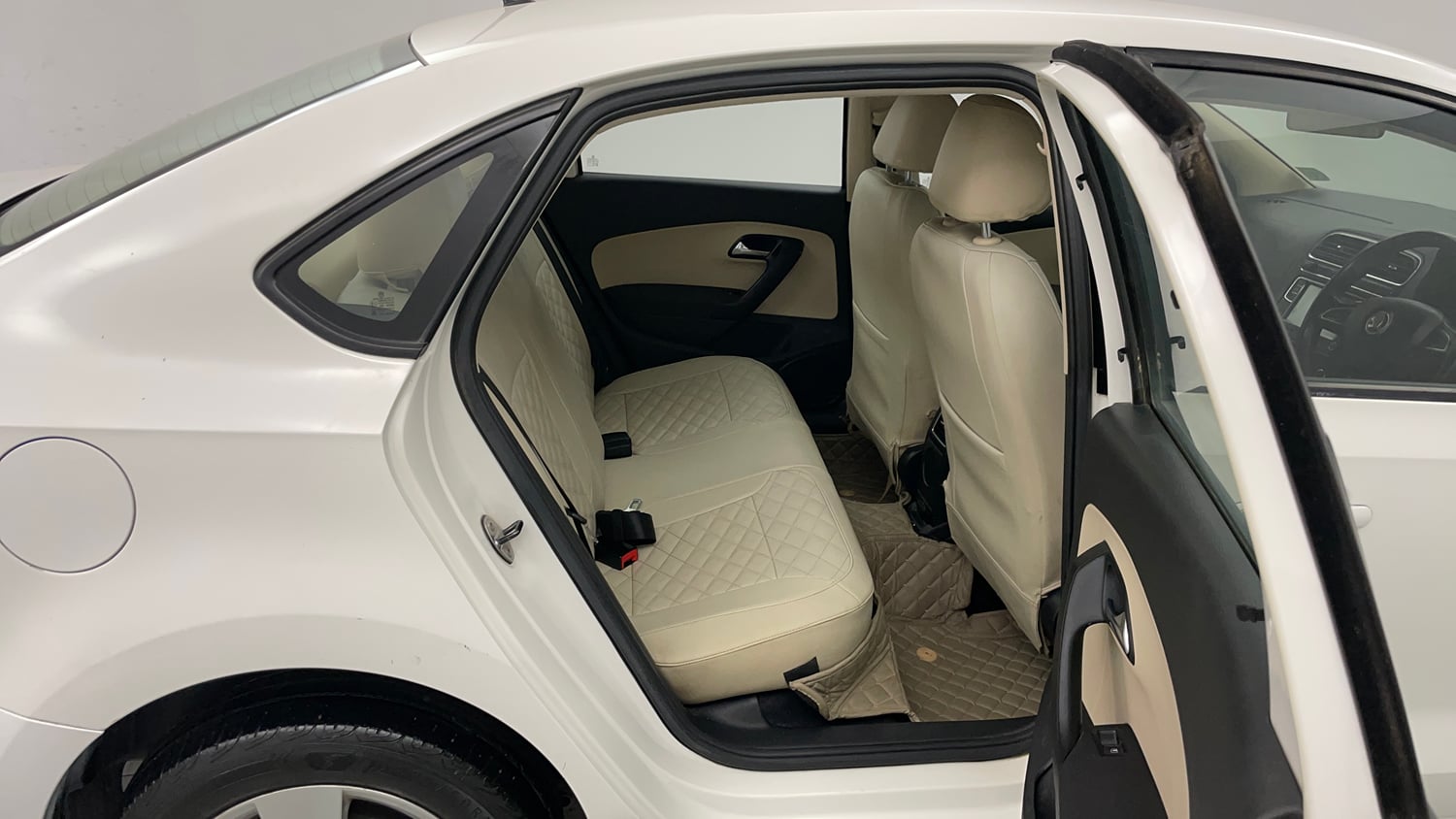 Used 2019 Skoda Rapid Ambition 1.6 MPI AT Petrol Automatic interior RIGHT SIDE REAR DOOR CABIN VIEW