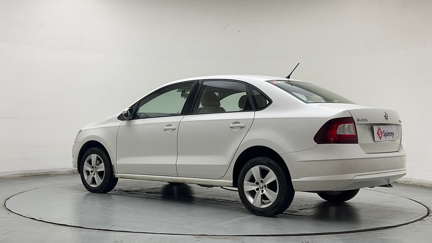 Used 2020 Skoda Rapid Active 1.0 TSI MT Petrol Manual exterior LEFT REAR CORNER VIEW