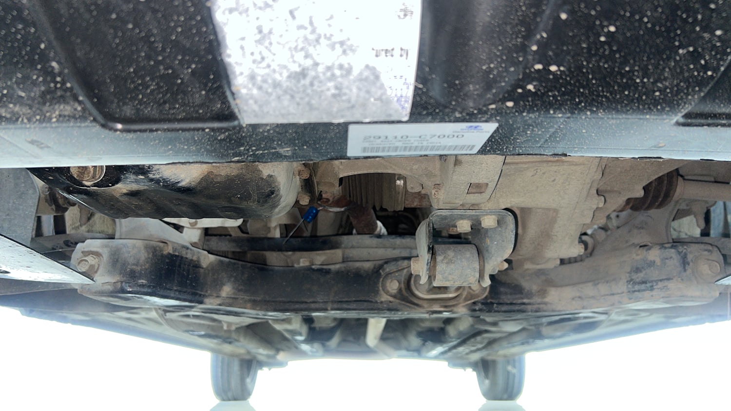 Used 2016 Hyundai Elite i20 Sportz 1.2 Petrol Manual extra FRONT LEFT UNDERBODY VIEW