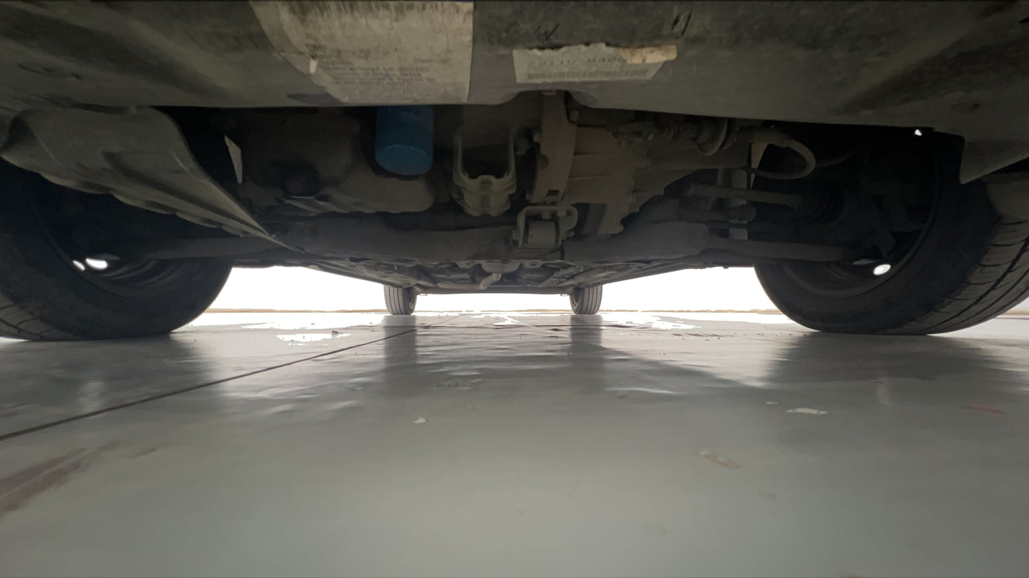 Used 2017 Hyundai Grand i10 Sportz 1.2 Kappa VTVT Petrol Manual extra FRONT LEFT UNDERBODY VIEW