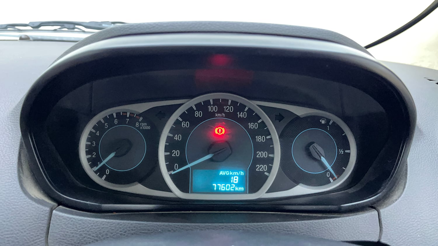 Used 2017 Ford Figo Aspire Titanium 1.2 Ti-VCT Petrol Manual interior CLUSTERMETER VIEW