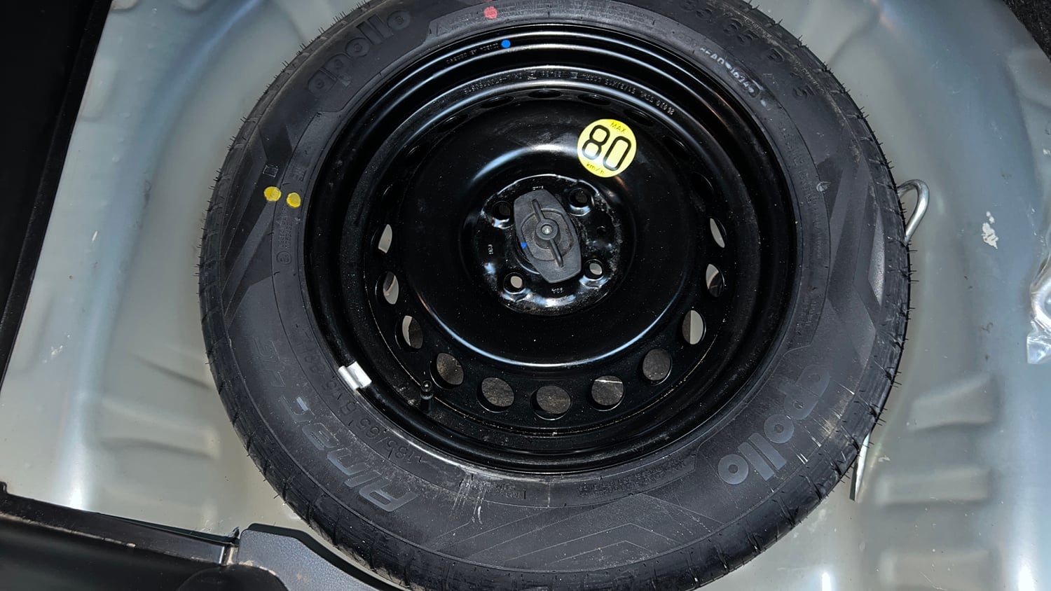 Used 2024 Maruti Suzuki Baleno Zeta MT Petrol Manual tyres SPARE TYRE VIEW