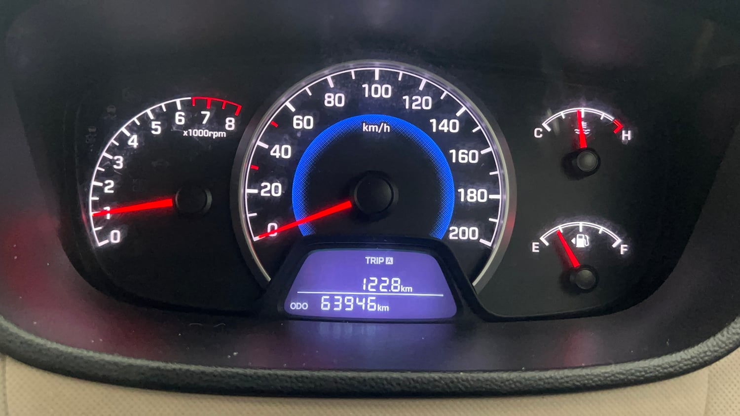 Used 2017 Hyundai Grand i10 Sportz 1.2 Kappa VTVT Petrol Manual interior CLUSTERMETER VIEW