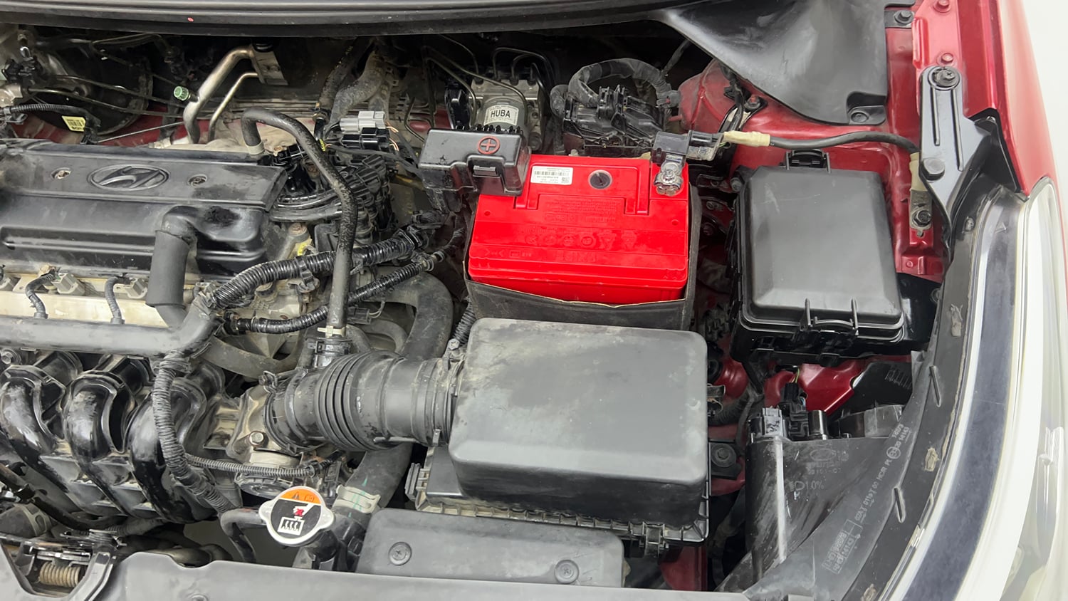 Used 2016 Hyundai Elite i20 Sportz 1.2 Petrol Manual engine ENGINE LEFT SIDE VIEW
