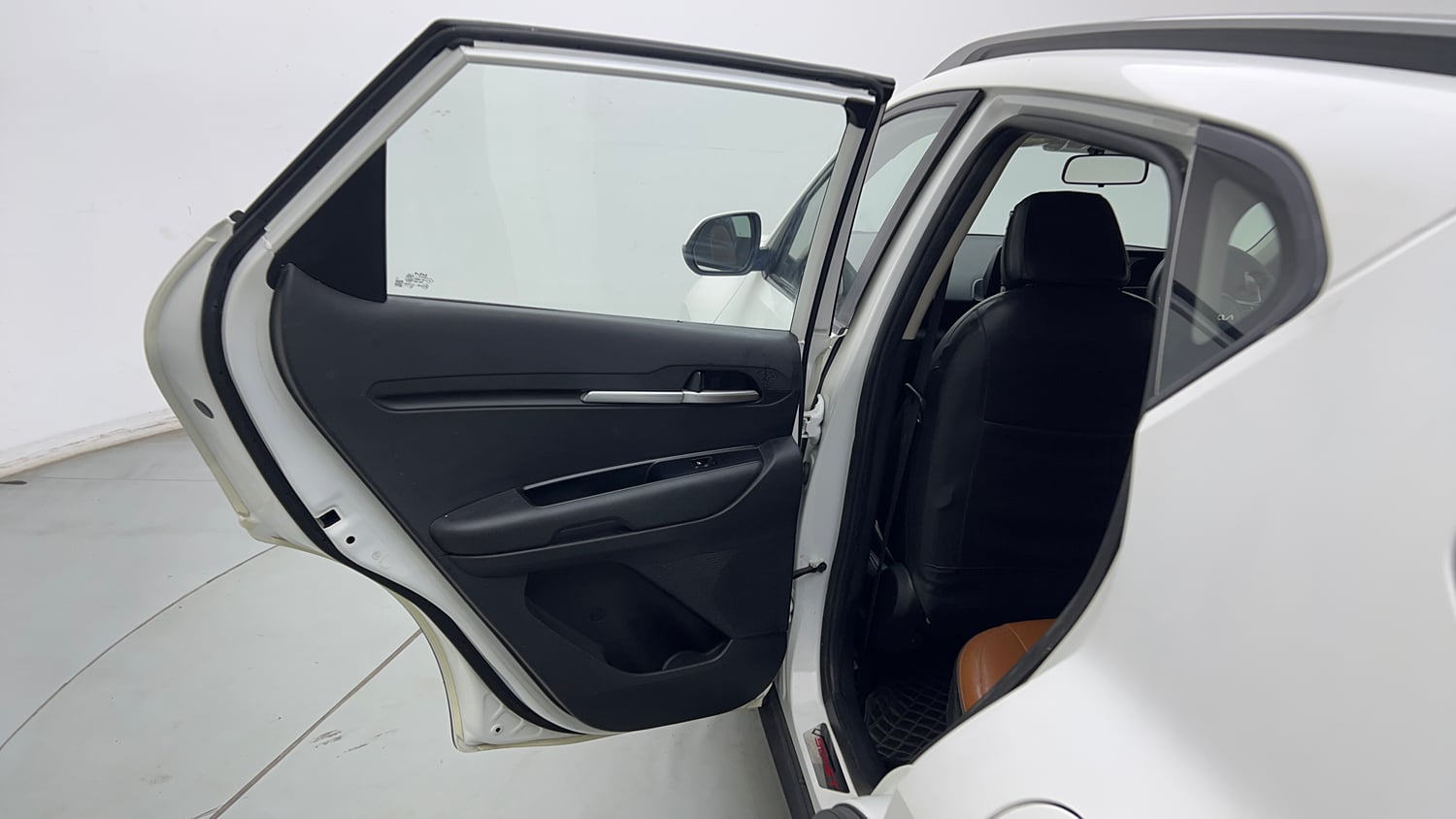 Used 2021 Kia Sonet HTK Plus 1.2 Petrol Manual interior LEFT REAR DOOR OPEN VIEW
