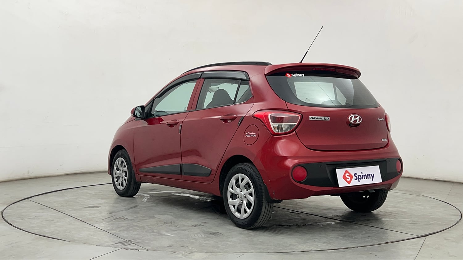 Used 2019 Hyundai Grand i10 Sportz 1.2 Kappa VTVT Petrol Manual exterior LEFT REAR CORNER VIEW