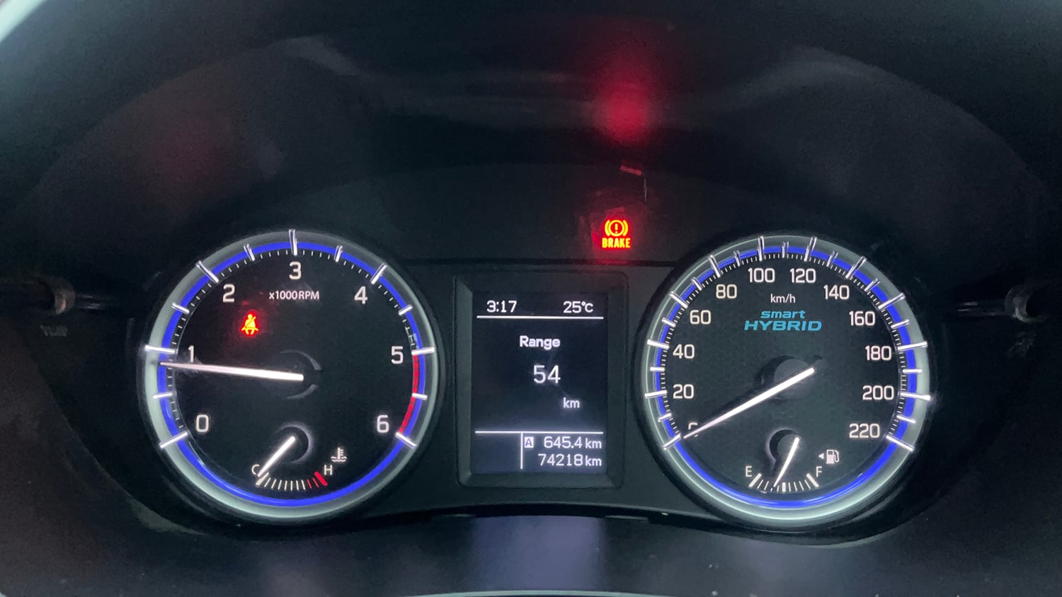 Used 2018 Maruti Suzuki S-Cross Zeta 1.3 Diesel Manual interior CLUSTERMETER VIEW