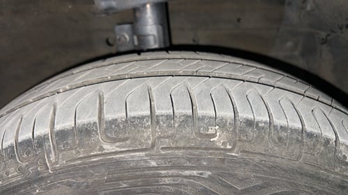 Used 2013 Maruti Suzuki Swift Dzire VXI Petrol Manual tyres RIGHT FRONT TYRE TREAD VIEW