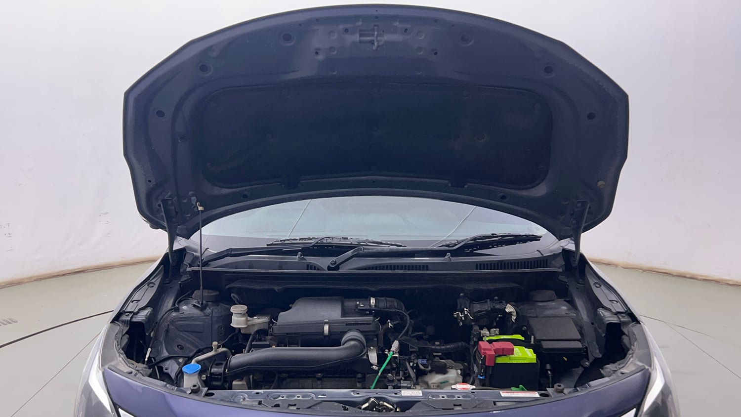 Used 2025 Toyota Glanza V AMT Petrol Automatic engine ENGINE & BONNET OPEN FRONT VIEW