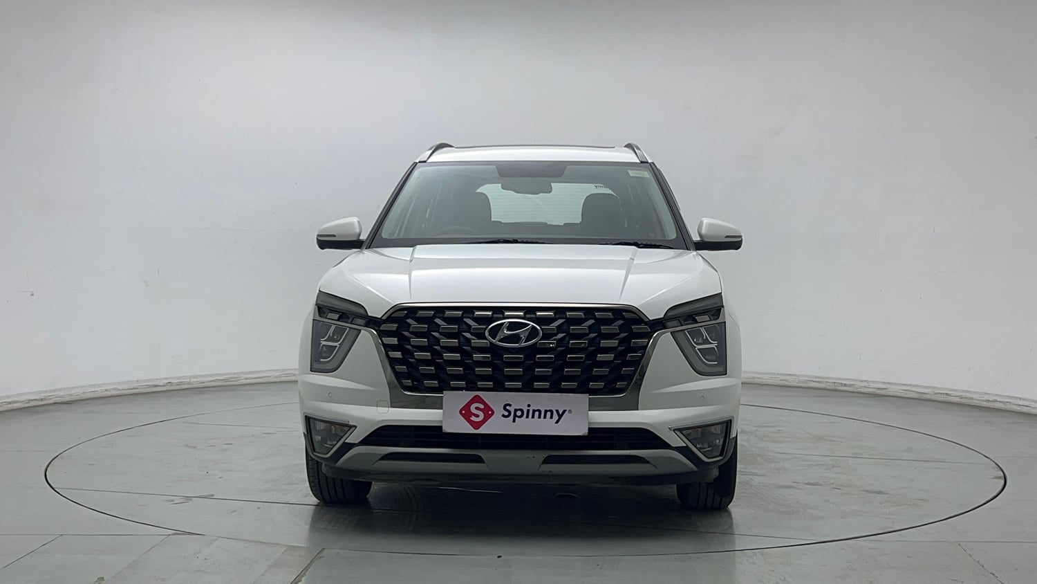 Used 2022 Hyundai Alcazar Signature (O) 6 STR 1.5 Diesel AT Diesel Automatic exterior FRONT VIEW