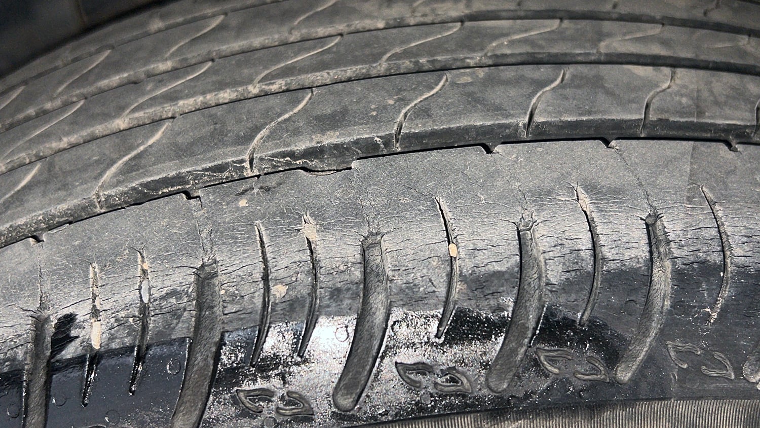 Used 2022 Maruti Suzuki XL6 Alpha Plus AT Petrol Petrol Automatic tyres RIGHT REAR TYRE TREAD VIEW