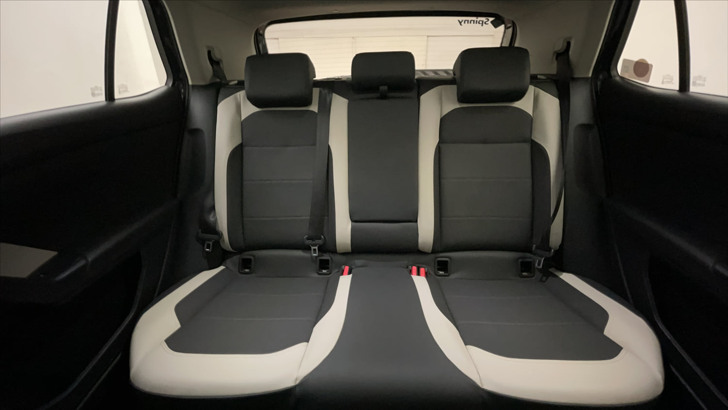Used 2022 Volkswagen Taigun Topline 1.0 TSI MT Petrol Manual interior REAR SEAT CONDITION VIEW