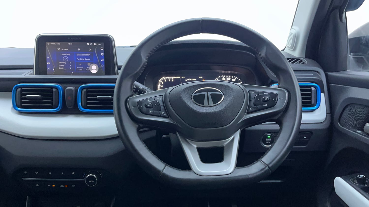 Used 2024 Tata Punch Creative Dual Tone AMT Petrol Automatic interior STEERING VIEW