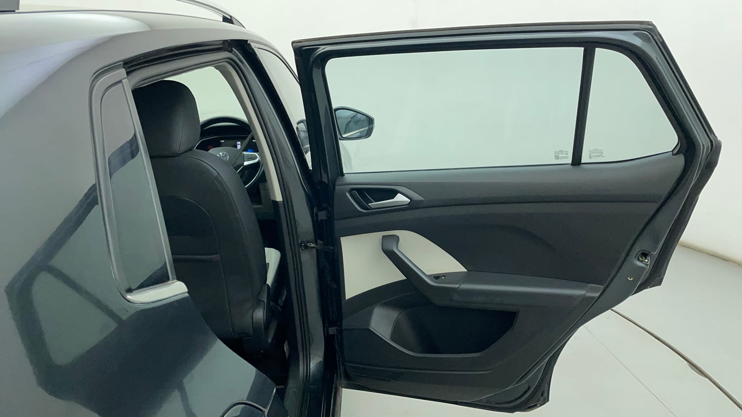 Used 2022 Volkswagen Taigun Topline 1.0 TSI MT Petrol Manual interior RIGHT REAR DOOR OPEN VIEW