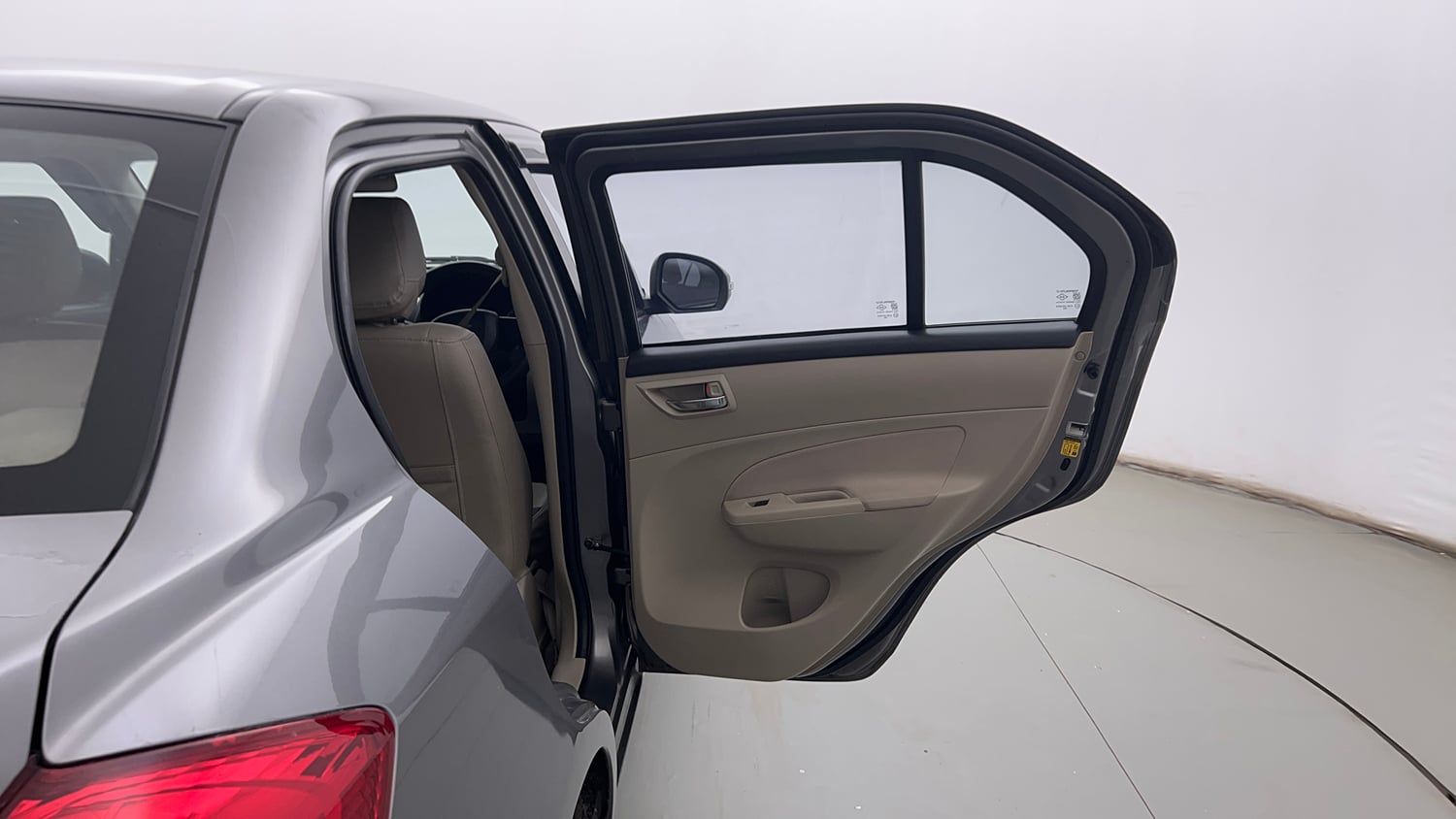 Used 2014 Maruti Suzuki Swift Dzire VXI Petrol Manual interior RIGHT REAR DOOR OPEN VIEW