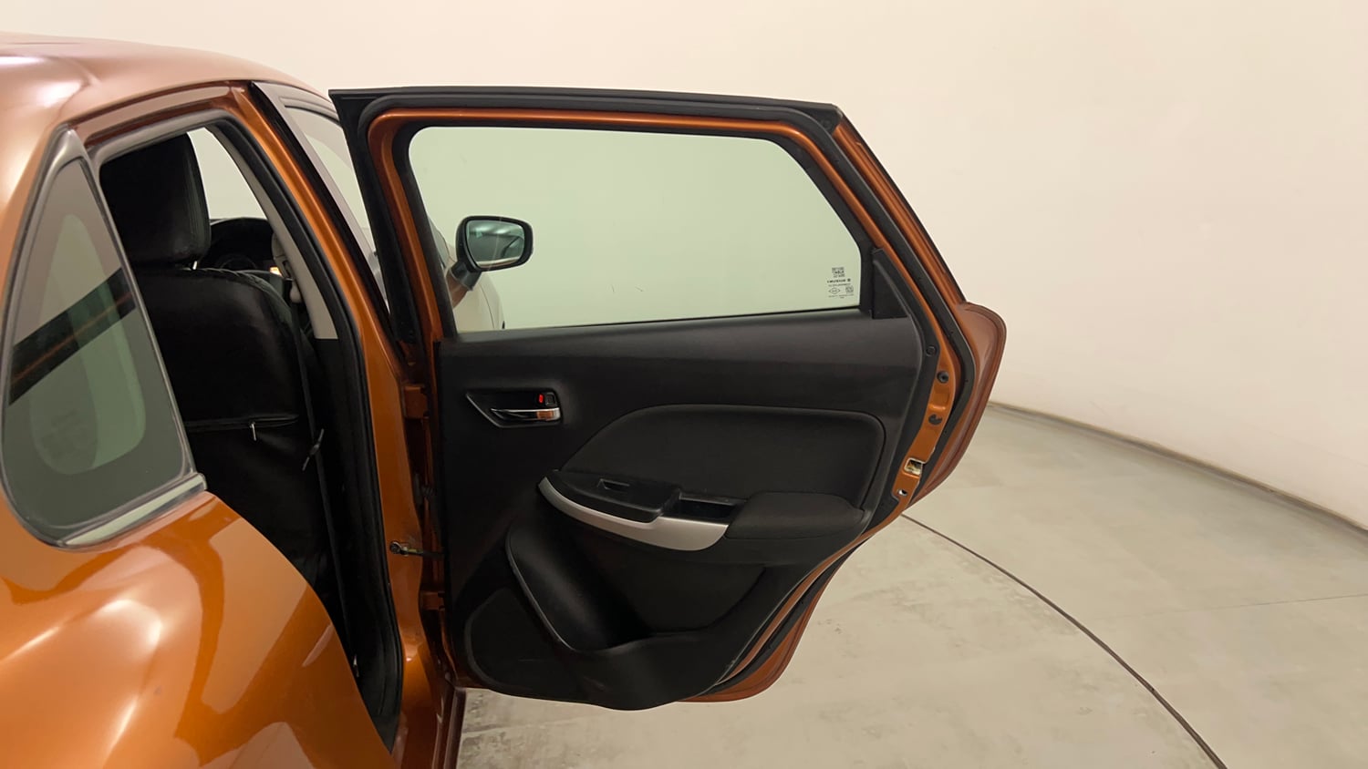 Used 2017 Maruti Suzuki Baleno Zeta 1.2 Petrol Manual interior RIGHT REAR DOOR OPEN VIEW
