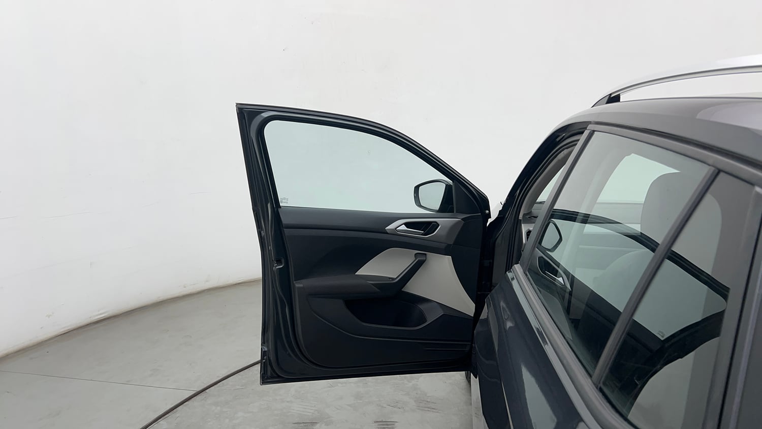Used 2022 Volkswagen Taigun Highline 1.0 TSI AT Petrol Automatic interior LEFT FRONT DOOR OPEN VIEW