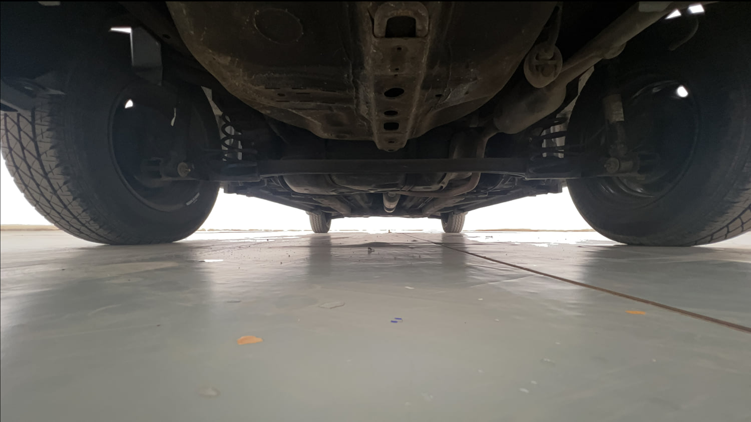 Used 2014 Maruti Suzuki Swift Dzire VXI Petrol Manual extra REAR UNDERBODY VIEW (TAKEN FROM REAR)
