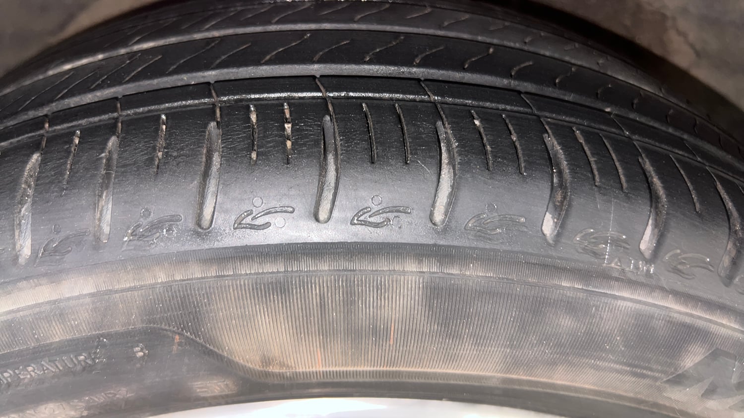 Used 2024 Hyundai Grand i10 Nios Asta 1.2 Kappa Petrol Manual tyres RIGHT REAR TYRE TREAD VIEW