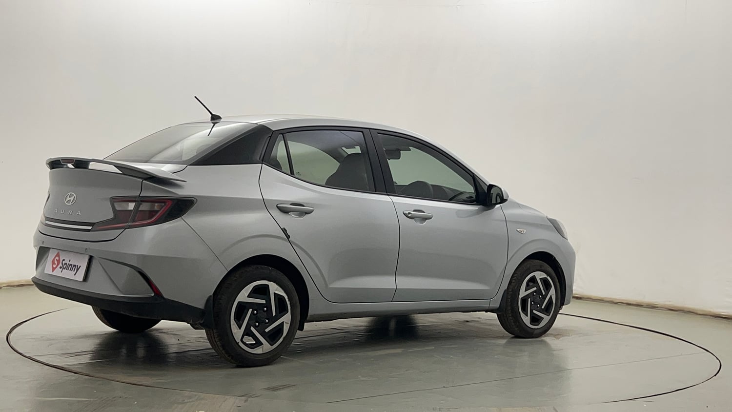 Used 2023 Hyundai Aura S 1.2 Petrol Petrol Manual exterior RIGHT REAR CORNER VIEW