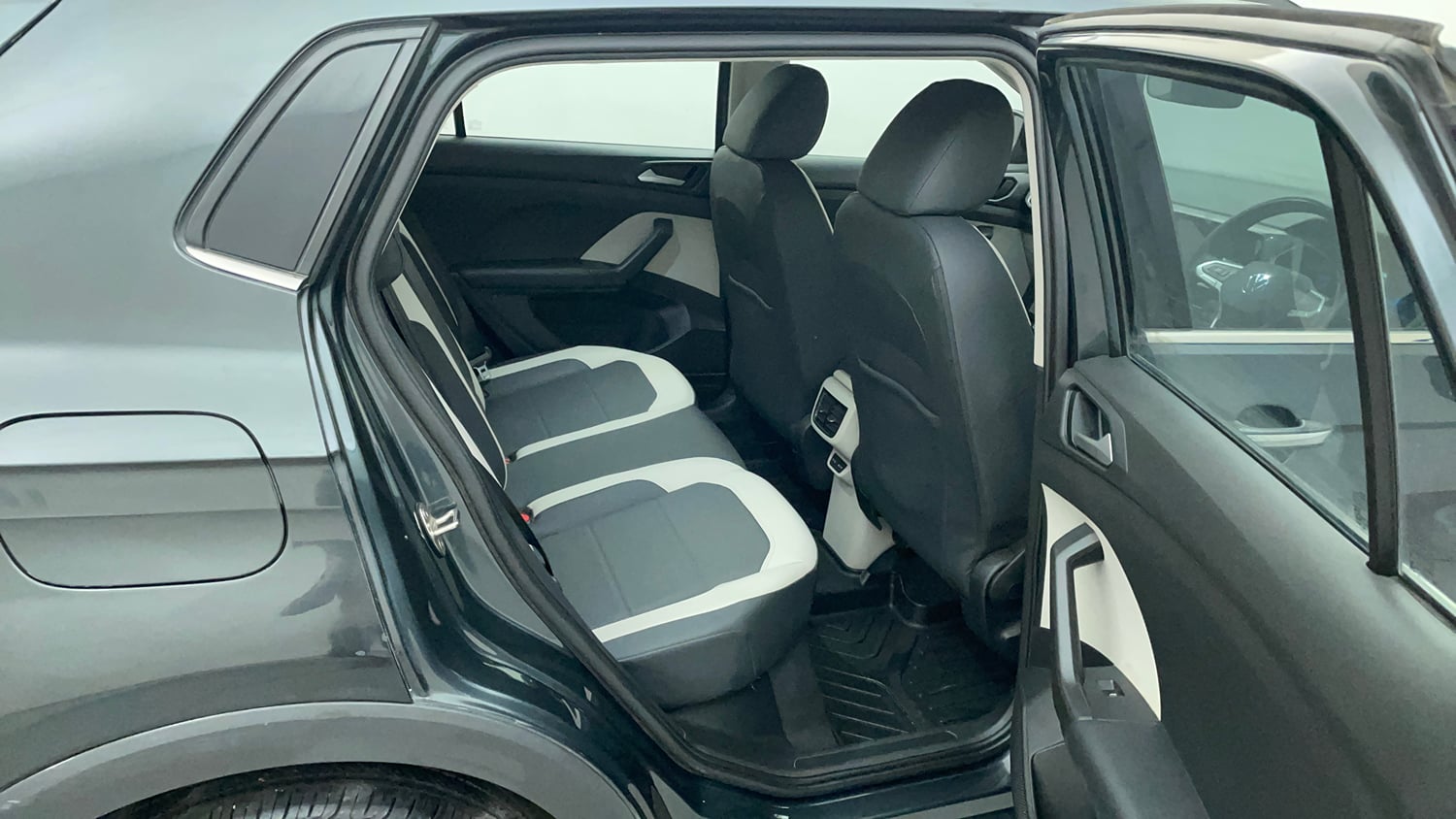 Used 2022 Volkswagen Taigun Topline 1.0 TSI MT Petrol Manual interior RIGHT SIDE REAR DOOR CABIN VIEW
