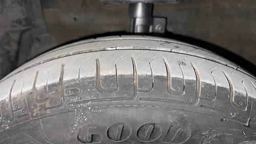 Used 2013 Maruti Suzuki Swift Dzire VXI Petrol Manual tyres LEFT FRONT TYRE TREAD VIEW