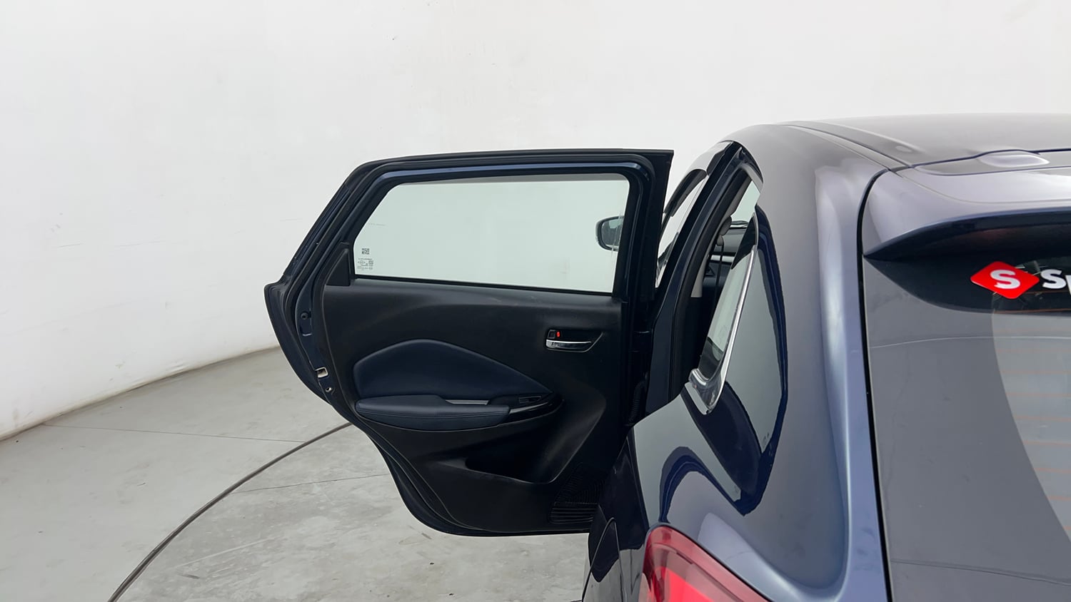 Used 2023 Maruti Suzuki Baleno Zeta AGS Petrol Automatic interior LEFT REAR DOOR OPEN VIEW