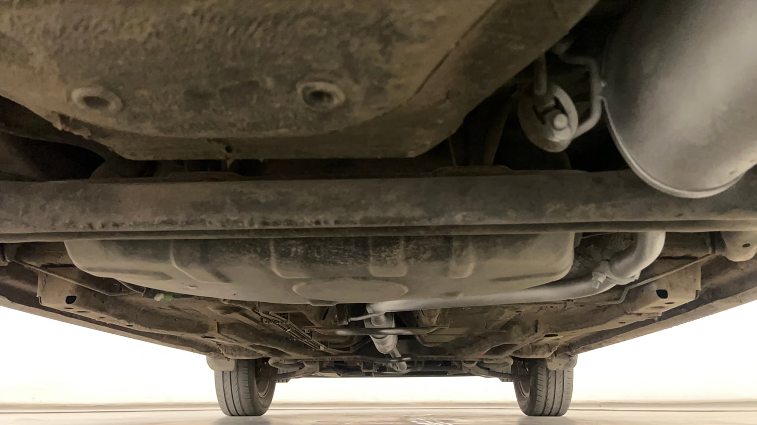 Used 2018 Tata Tiago Revotron XZ Petrol Manual extra REAR UNDERBODY VIEW (TAKEN FROM REAR)