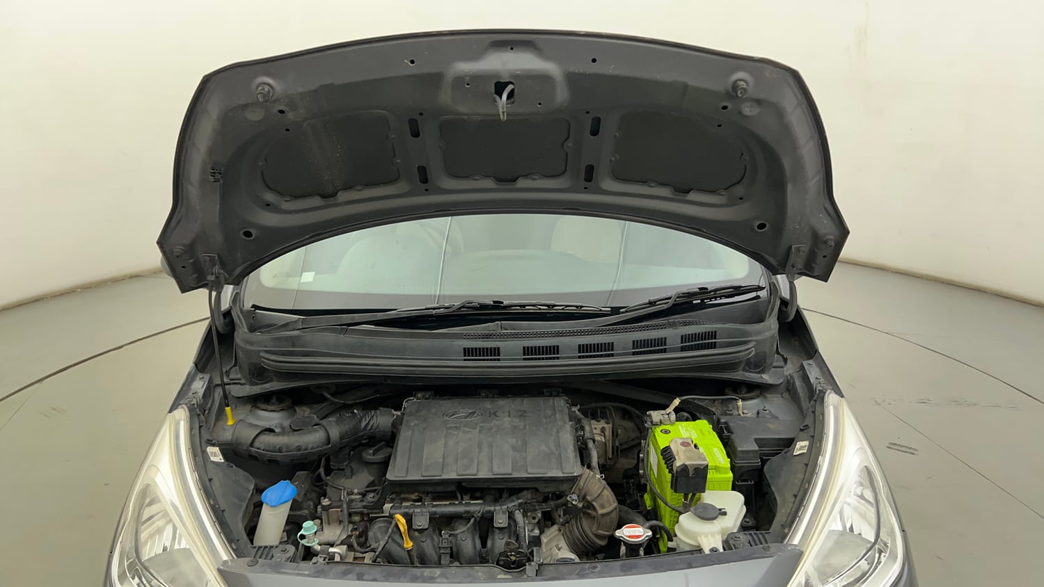 Used 2019 Hyundai Grand i10 Magna 1.2 Kappa VTVT Petrol Manual engine ENGINE & BONNET OPEN FRONT VIEW