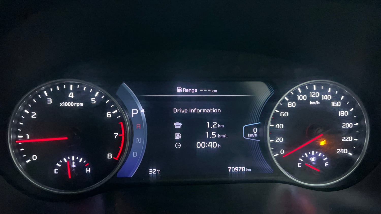 Used 2021 Kia Seltos GTX Plus 1.4 DCT Petrol Automatic interior CLUSTERMETER VIEW