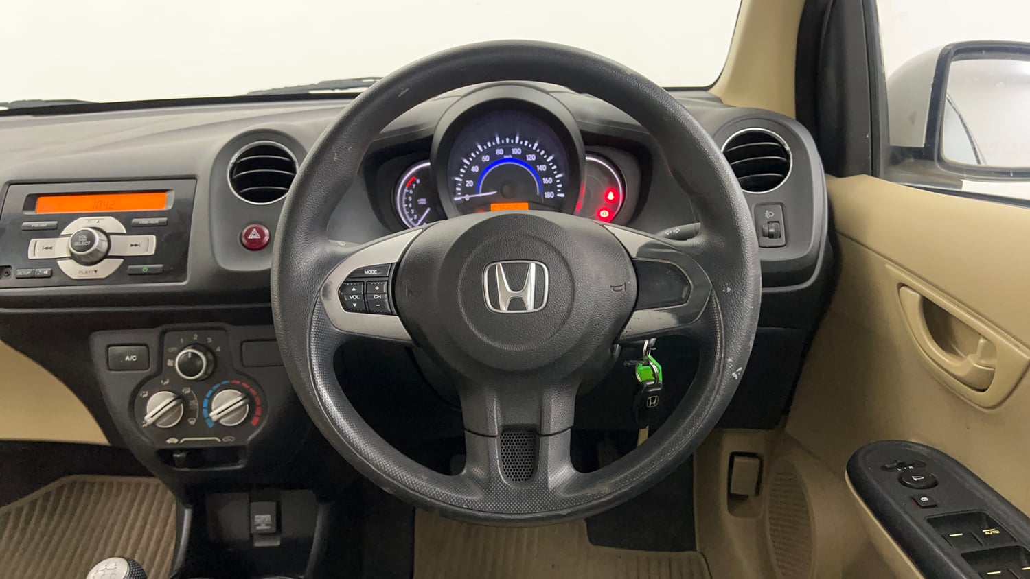 Used 2015 Honda Amaze 1.2 S i-VTEC Petrol Manual interior STEERING VIEW