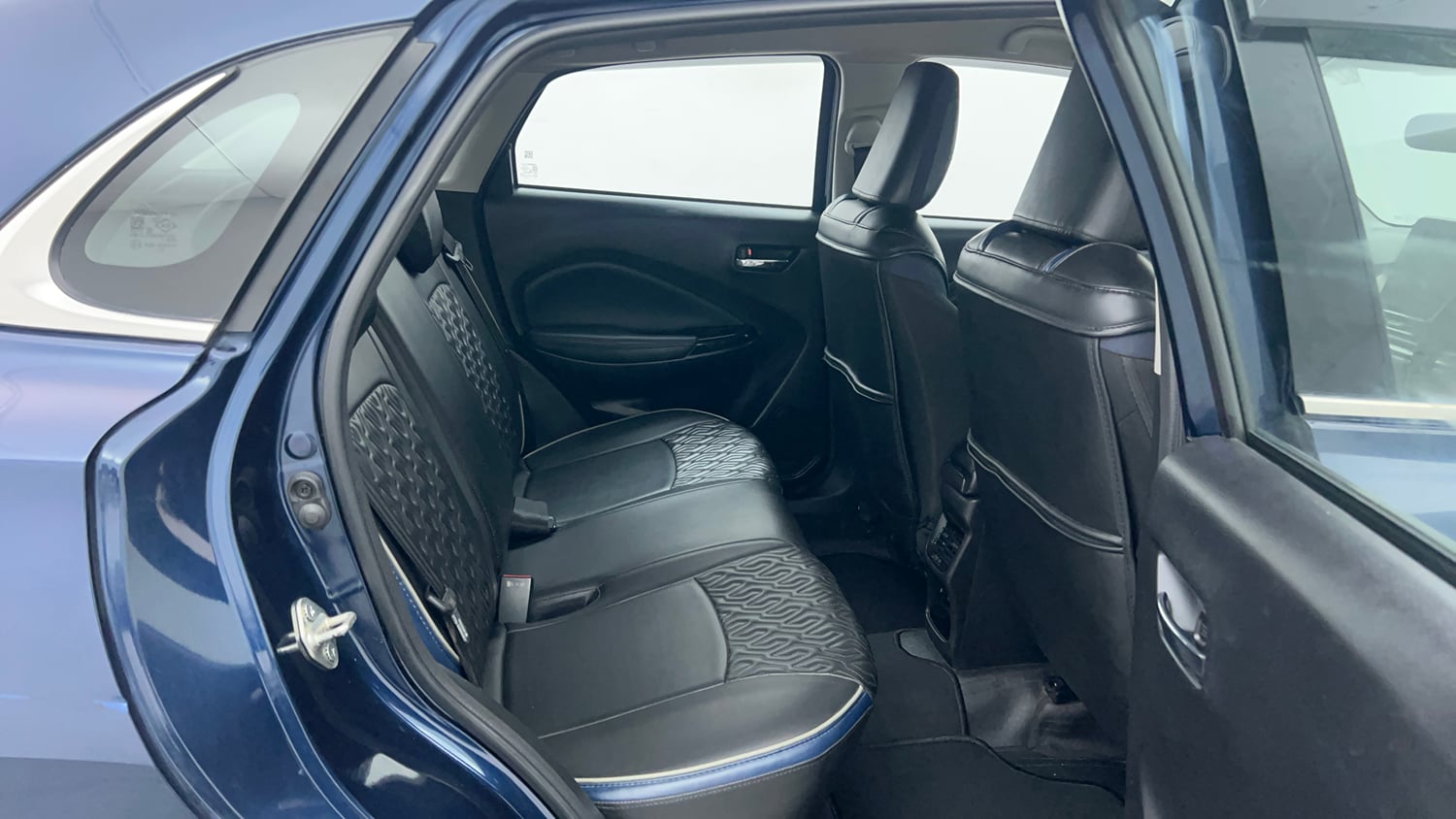 Used 2023 Maruti Suzuki Baleno Zeta AGS Petrol Automatic interior RIGHT SIDE REAR DOOR CABIN VIEW