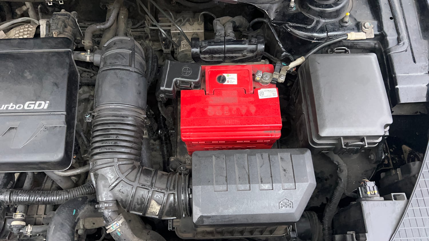 Used 2021 Kia Seltos GTX Plus 1.4 DCT Petrol Automatic engine ENGINE LEFT SIDE VIEW