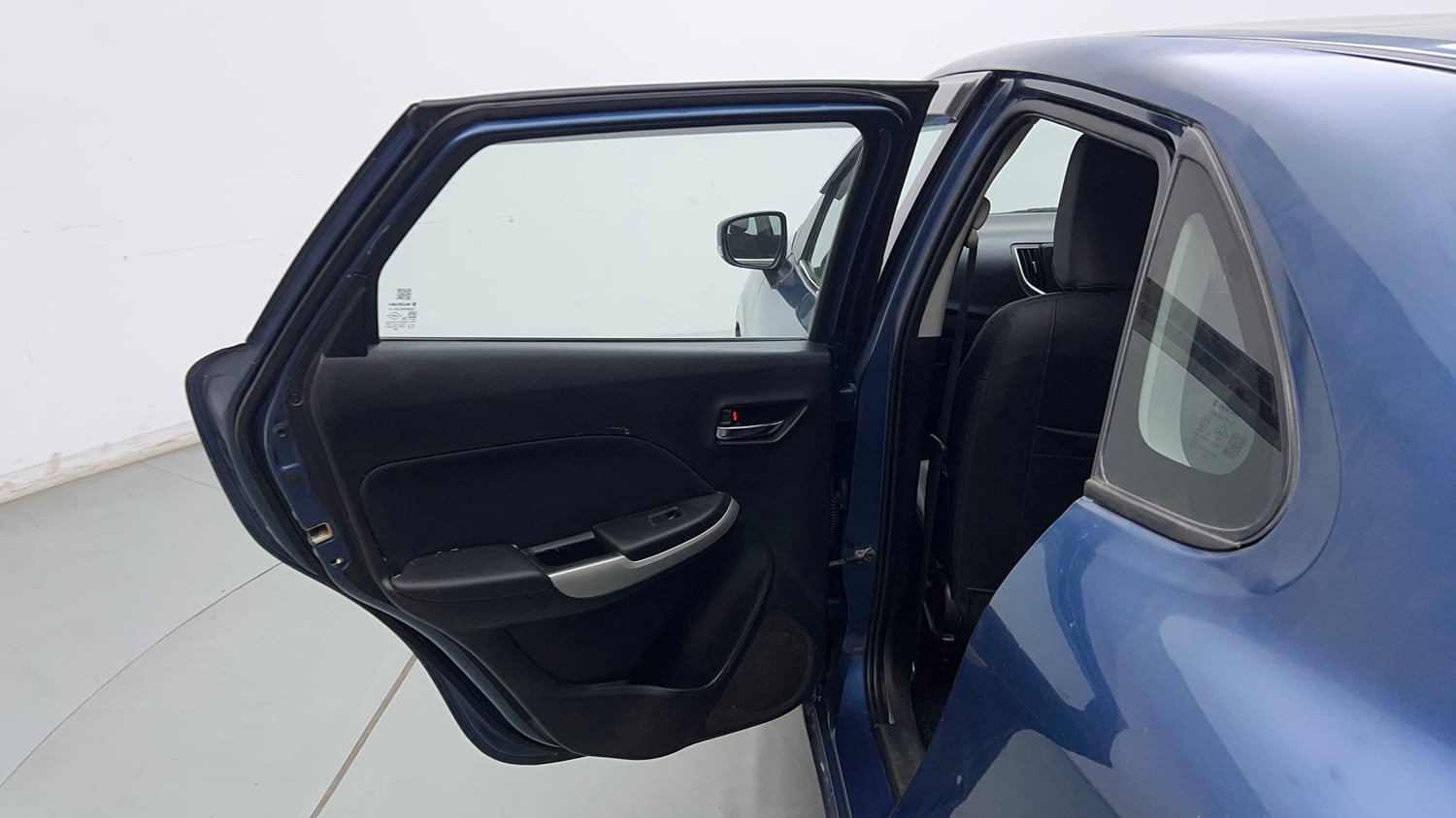 Used 2016 Maruti Suzuki Baleno Delta 1.2 Petrol Manual interior LEFT REAR DOOR OPEN VIEW