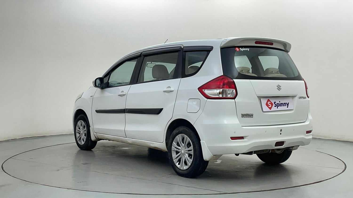Used 2013 Maruti Suzuki Ertiga Vxi Petrol Manual exterior LEFT REAR CORNER VIEW