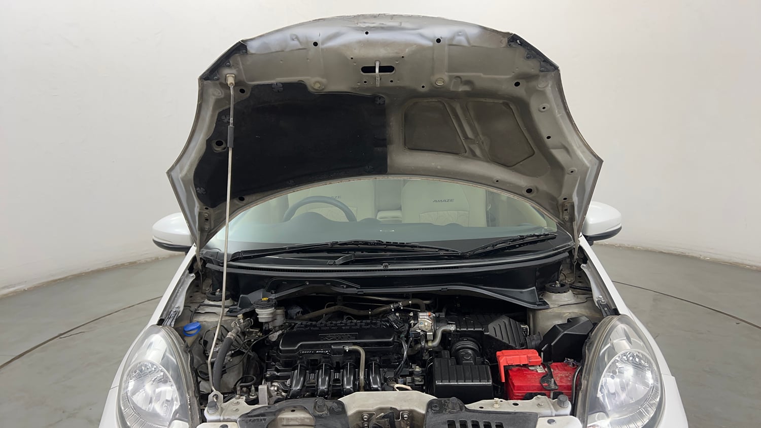Used 2015 Honda Amaze 1.2 S i-VTEC Petrol Manual engine ENGINE & BONNET OPEN FRONT VIEW