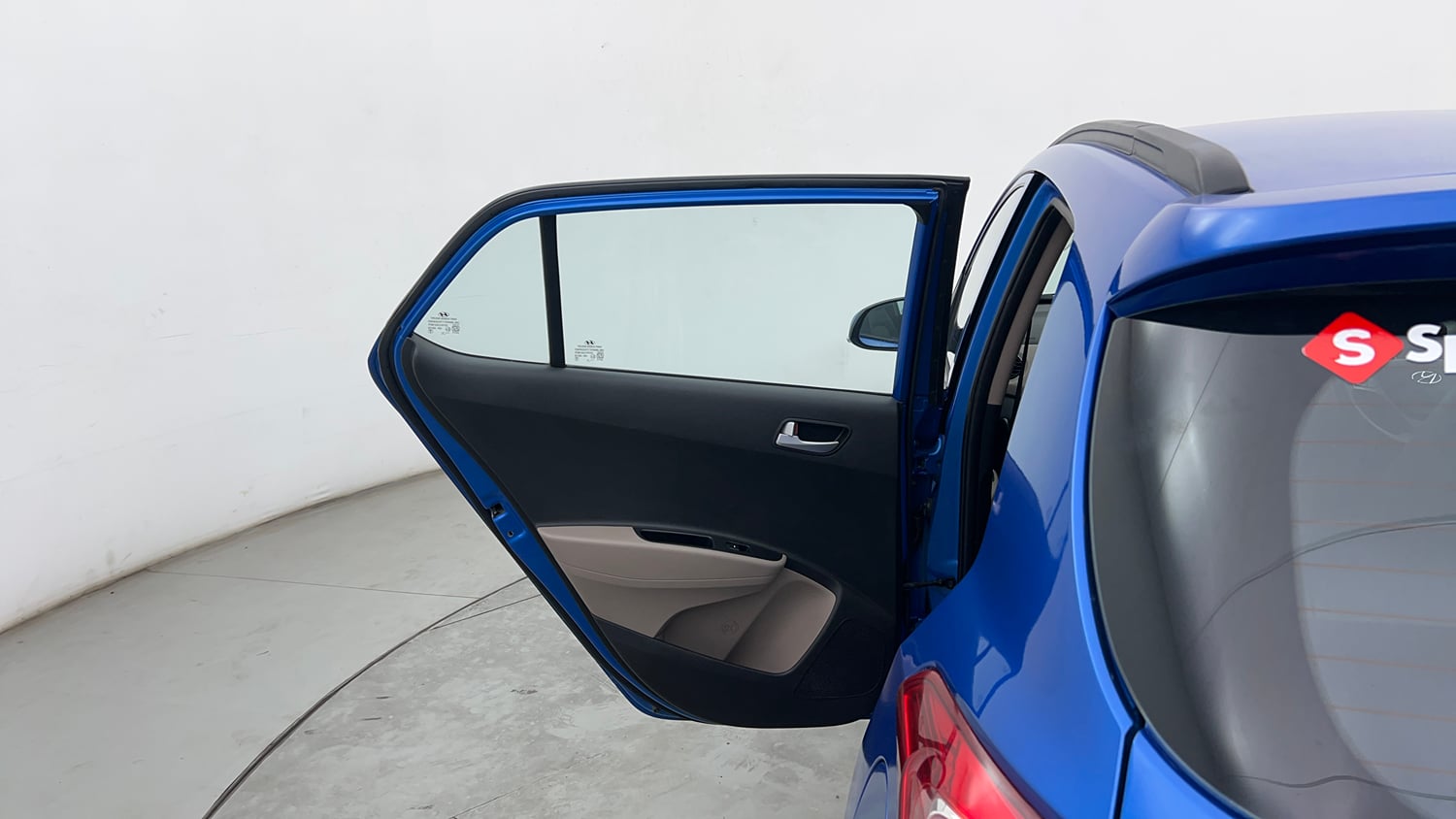 Used 2019 Hyundai Grand i10 Sportz 1.2 Kappa VTVT Petrol Manual interior LEFT REAR DOOR OPEN VIEW