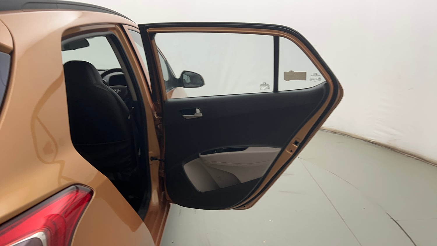 Used 2014 Hyundai Grand i10 Sportz 1.2 Kappa VTVT Petrol Manual interior RIGHT REAR DOOR OPEN VIEW