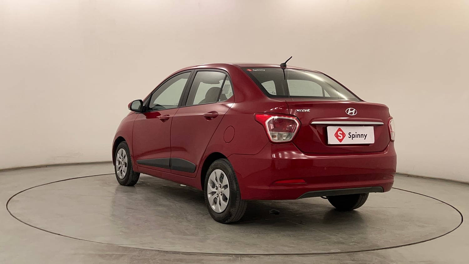 Used 2014 Hyundai Xcent S 1.2 Petrol Manual exterior LEFT REAR CORNER VIEW