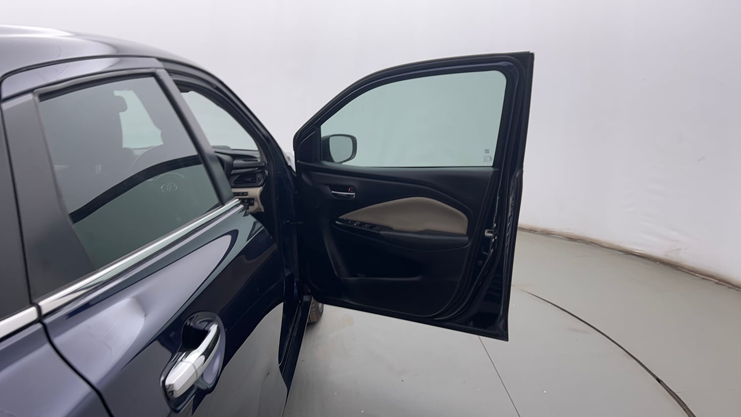 Used 2025 Toyota Glanza V AMT Petrol Automatic interior RIGHT FRONT DOOR OPEN VIEW