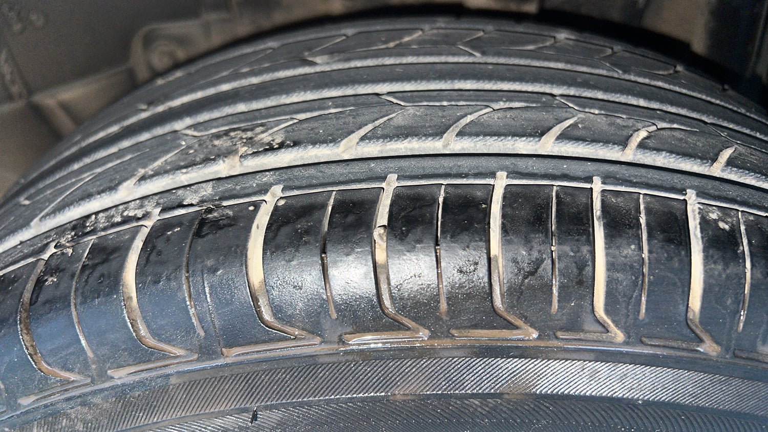 Used 2017 Tata Tigor Revotorq XZ Diesel Manual tyres LEFT REAR TYRE TREAD VIEW