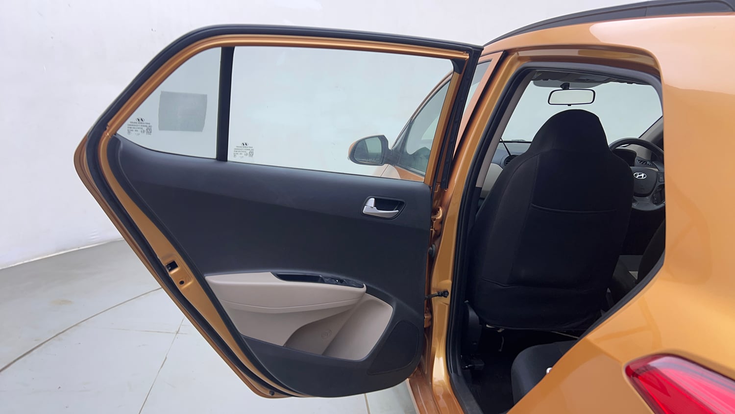 Used 2016 Hyundai Grand i10 Asta 1.2 Kappa VTVT Petrol Manual interior LEFT REAR DOOR OPEN VIEW