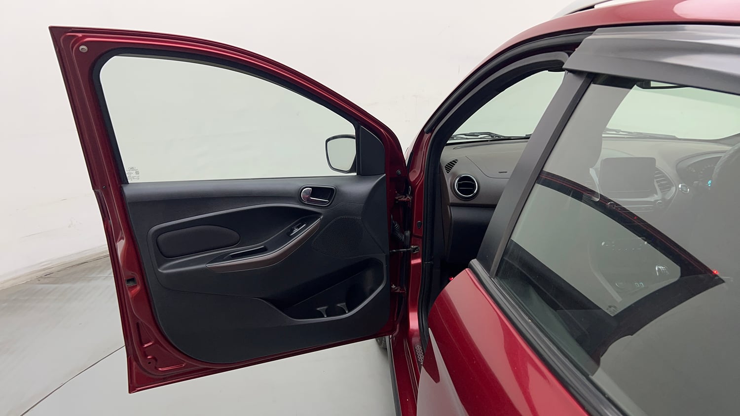 Used 2019 Ford Freestyle Titanium Plus 1.2 Ti-VCT Petrol Manual interior LEFT FRONT DOOR OPEN VIEW