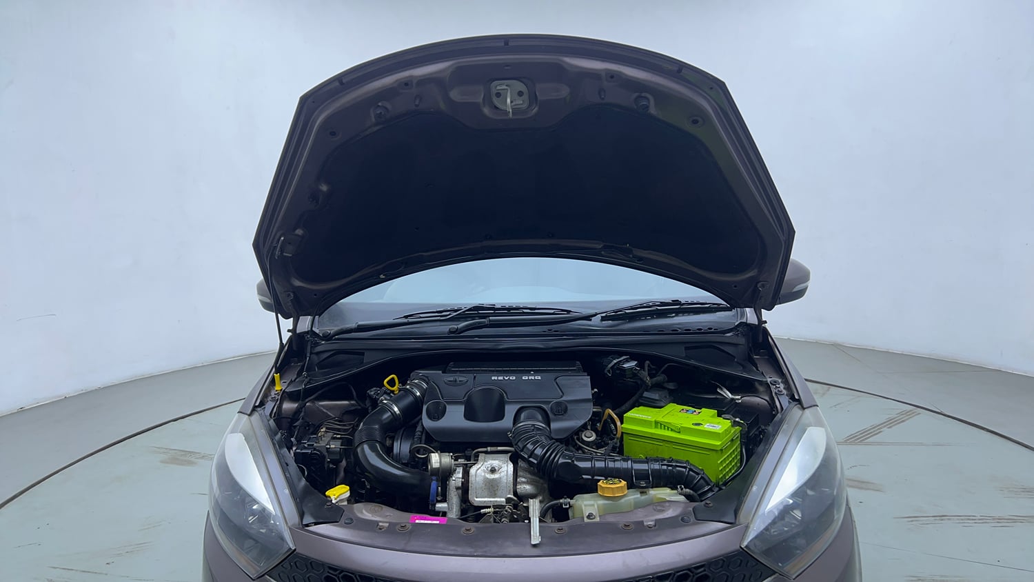 Used 2017 Tata Tigor Revotorq XZ Diesel Manual engine ENGINE & BONNET OPEN FRONT VIEW