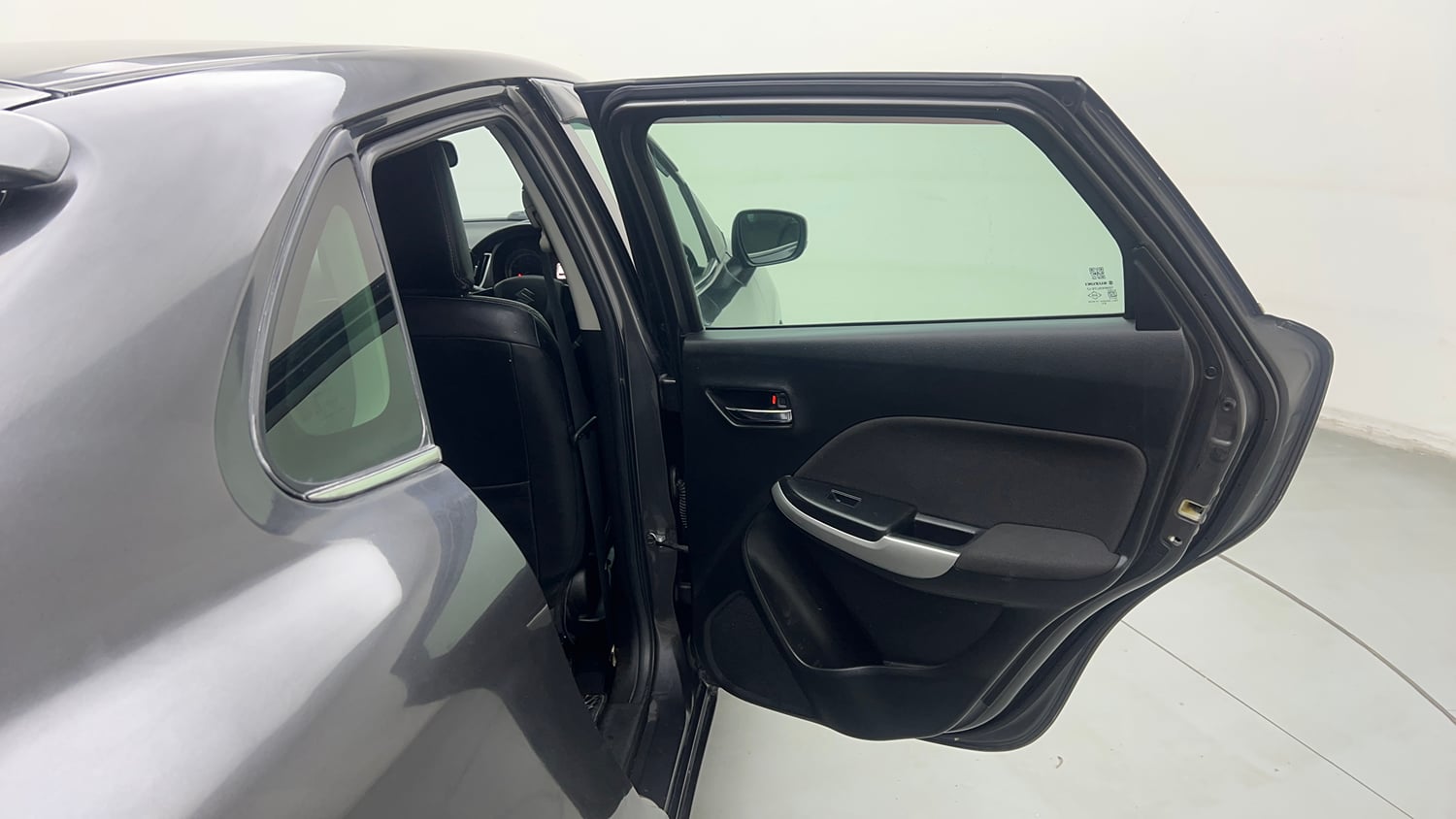 Used 2016 Maruti Suzuki Baleno Zeta 1.2 AT Petrol Automatic interior RIGHT REAR DOOR OPEN VIEW