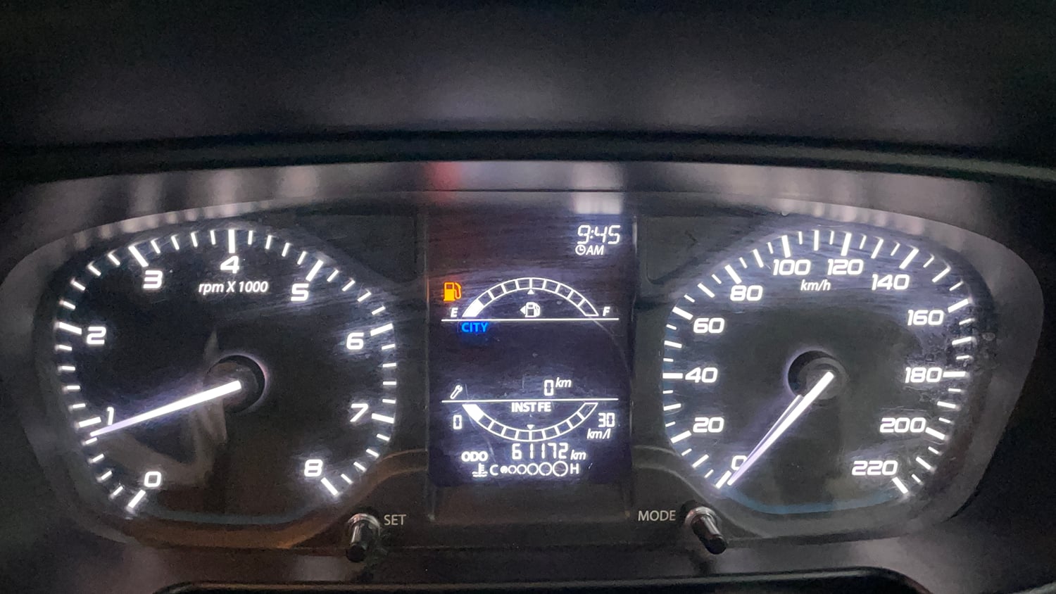 Used 2023 Tata Punch Accomplished MT Petrol Manual interior CLUSTERMETER VIEW