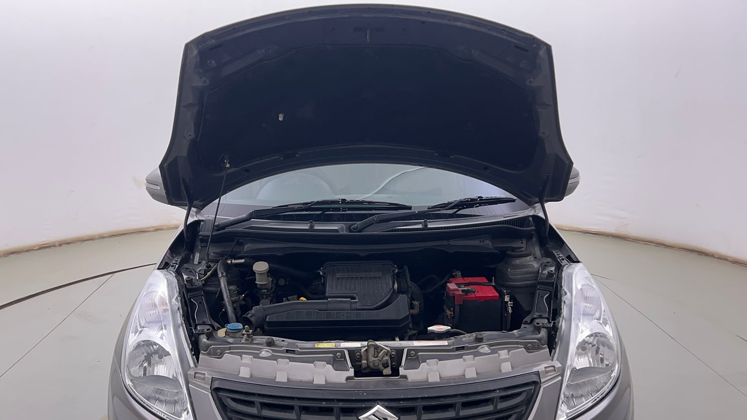 Used 2014 Maruti Suzuki Swift Dzire VXI Petrol Manual engine ENGINE & BONNET OPEN FRONT VIEW