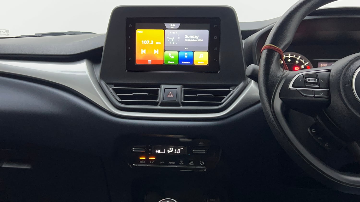 Used 2025 Maruti Suzuki Baleno Delta MT Petrol Manual interior MUSIC SYSTEM & AC CONTROL VIEW